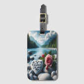 River Valley Heart Bagagelabel (Voorkant (verticaal))