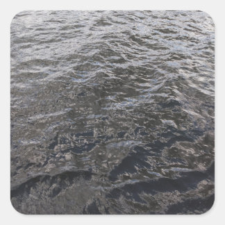 River Water Vierkante Sticker