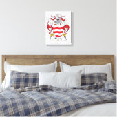Rivera Family Crest Canvas Afdruk (Insitu (Slaapkamer))