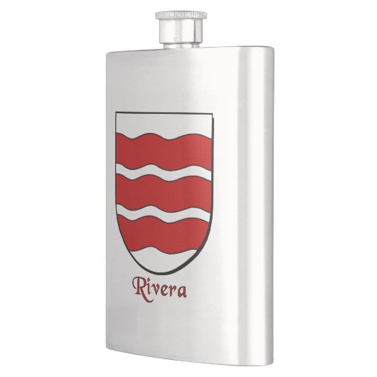 Rivera Heraldic Shield Heupfles (Links)