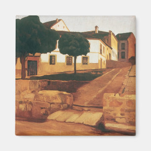 Rivera's "Street in Avila" magnet Magneet
