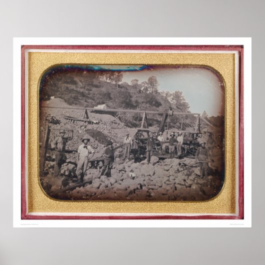 Riverbed mining scene... (40069) poster (Voorkant)