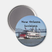 Riverboat in New Orleans Magneet (Voorkant / Achterkant)