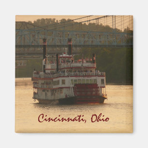 Riverboat op de Ohio-rivier Magneet