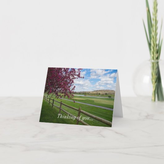 Rivercut Au Printemps Penser À Votre Carte (Devant)