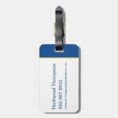 Riverdale Bulldog Head Bagagelabel (Achterkant verticaal)