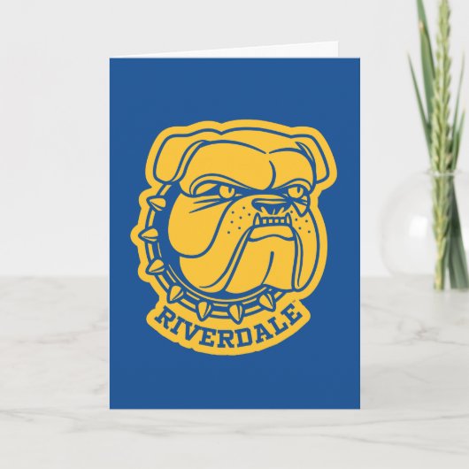Riverdale Bulldog Head Kaart (Voorkant)