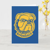 Riverdale Bulldog Head Kaart (Gele Bloem)