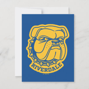 Riverdale Bulldog Head Notitiekaartje