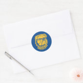Riverdale Bulldog Head Ronde Sticker (Envelop)