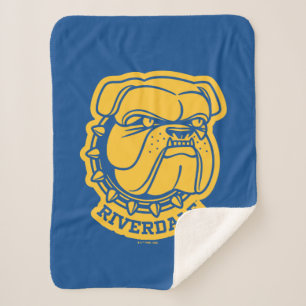 Riverdale Bulldog Head Sherpa Deken