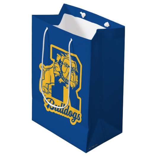 Riverdale Bulldogs Letterman Medium Cadeauzakje (Voorkant Gekanteld)