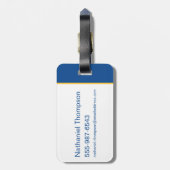 Riverdale Football en Cheer Pattern Bagagelabel (Achterkant verticaal)