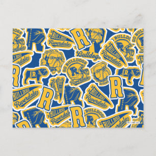 Riverdale Football en Cheer Pattern Briefkaart