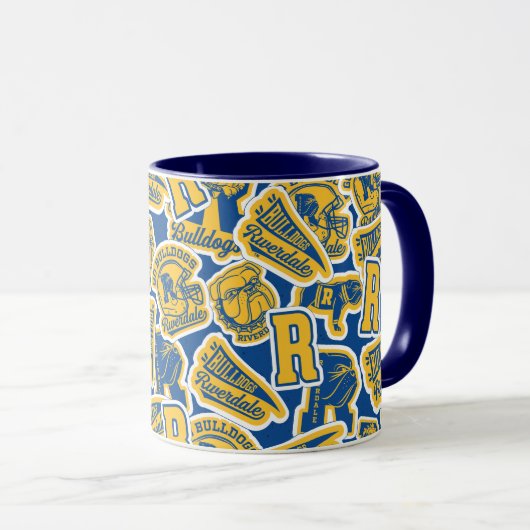 Riverdale Football en Cheer Pattern Mok (Voorkant rechts)