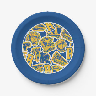 Riverdale Football en Cheer Pattern Papieren Bordje