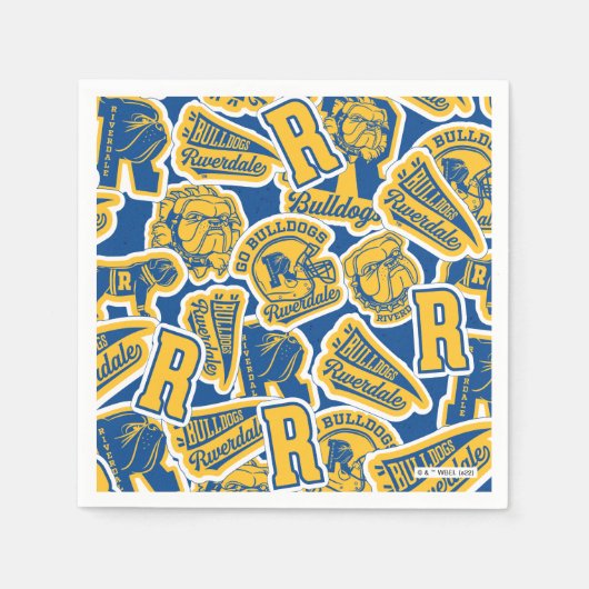 Riverdale Football en Cheer Pattern Servet (Voorkant)