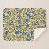 Riverdale Football en Cheer Pattern Sherpa Deken (Voorkant (horizontaal))