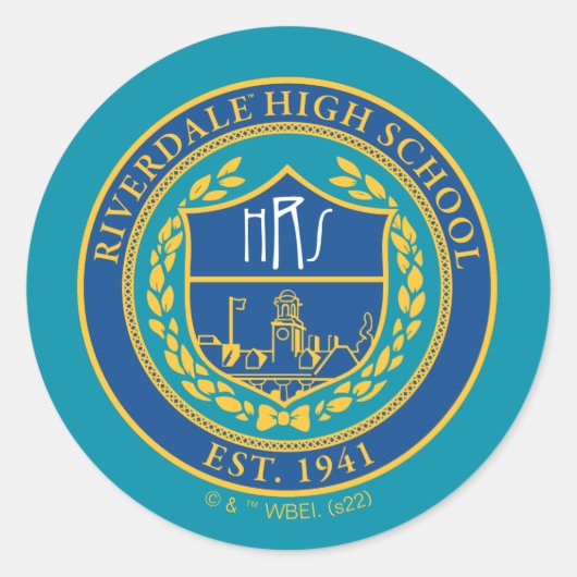 Riverdale High School Seal Ronde Sticker (Voorkant)