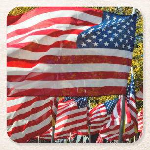 Riverdale, New York, VS. Wijnland-land Vierkante Kartonnen Onderzetter