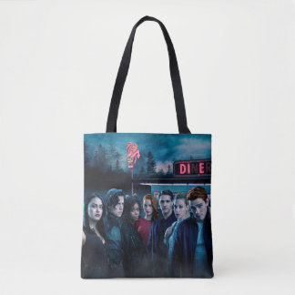 Riverdale Outside Pop Diner Poster Draagtas