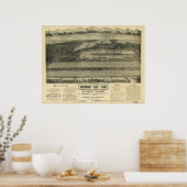 Riverhead New York 1903 Antiek Panorama Poster (Keuken)