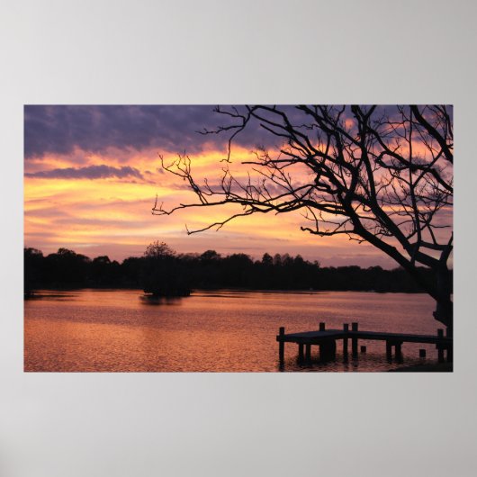 Riverhills Sunset Poster (Voorkant)