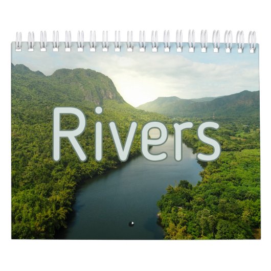 Rivers Collectie Wall Agenda Kalender (Hoes)