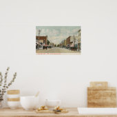 Riverside, CA Main Street Uitzicht die Noord kijkt Poster (Keuken)