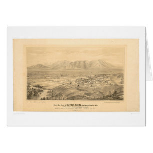 Riverside, CA. Panoramische kaart 1877 (1404C)