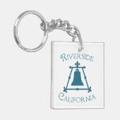 Riverside, California Fleur Design Sleutelhanger (Voorkant Links)