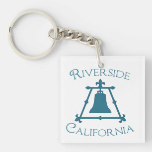 Riverside, California Fleur Design Sleutelhanger
