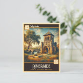 Riverside, Californie | Carte postale Vintage (Debout devant)