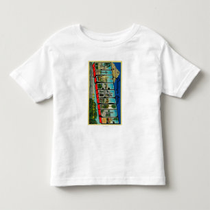 Riverside, Californië - Grote Letter-scènes Kinder Shirts