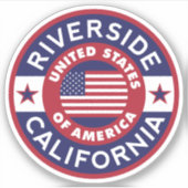 RIVERSIDE, Californië Sticker (Voorkant)
