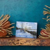 Riverside Engels Winter Walk - Gepersonaliseerd Fotoplaat (Zijkant)