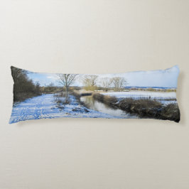 Riverside Engels Winter Walk - Gepersonaliseerd Lichaamskussen