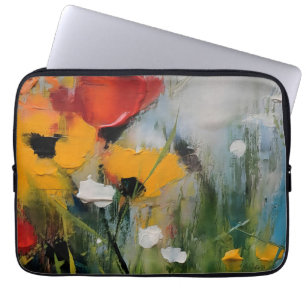 Riverside – Expressieve Abstracte Weide Laptop Sleeve