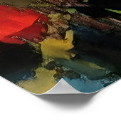 Riverside – Expressieve Abstracte Weide Poster (Hoek)