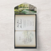 Riverside Fairytale Book Faire-part de mariage (À l'intérieur)