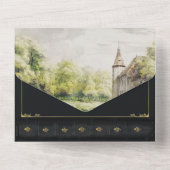 Riverside Fairytale Book Faire-part de mariage (Verso)