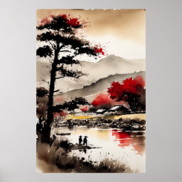 Riverside Harvest Melody Poster