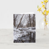 Riverside Neige Penser À Votre Carte (Fleur jaune)