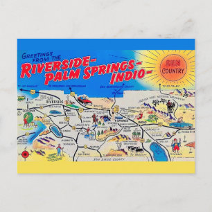 Riverside - Palm Springs ansichtkaart Briefkaart