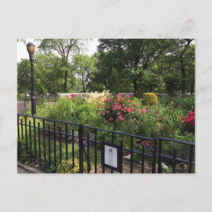 Riverside Park Garden New York City NYC Briefkaart