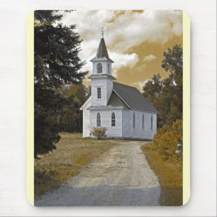 Riverside Presbyteriaanse kerk 1800s sepia Muismat