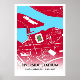 Riverside Stadium Poster, de thuisbasis van Middle Poster