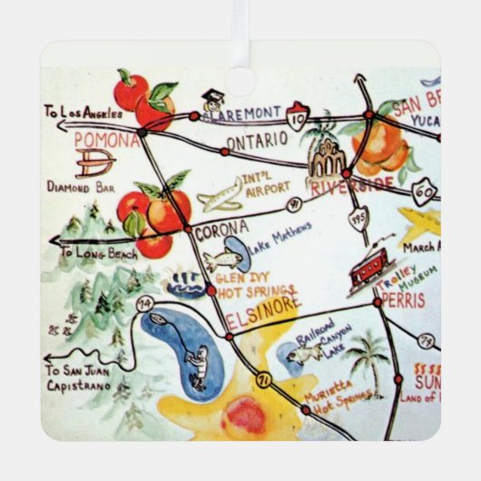 Riverside, Zuid-Californië Ornament (Voorkant)