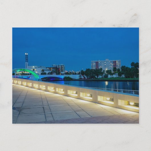 Riverwalk bij Tampa Florida Briefkaart (Voorkant)