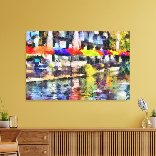 Riverwalk Canvas Afdruk (Insitu (Woonkamer))